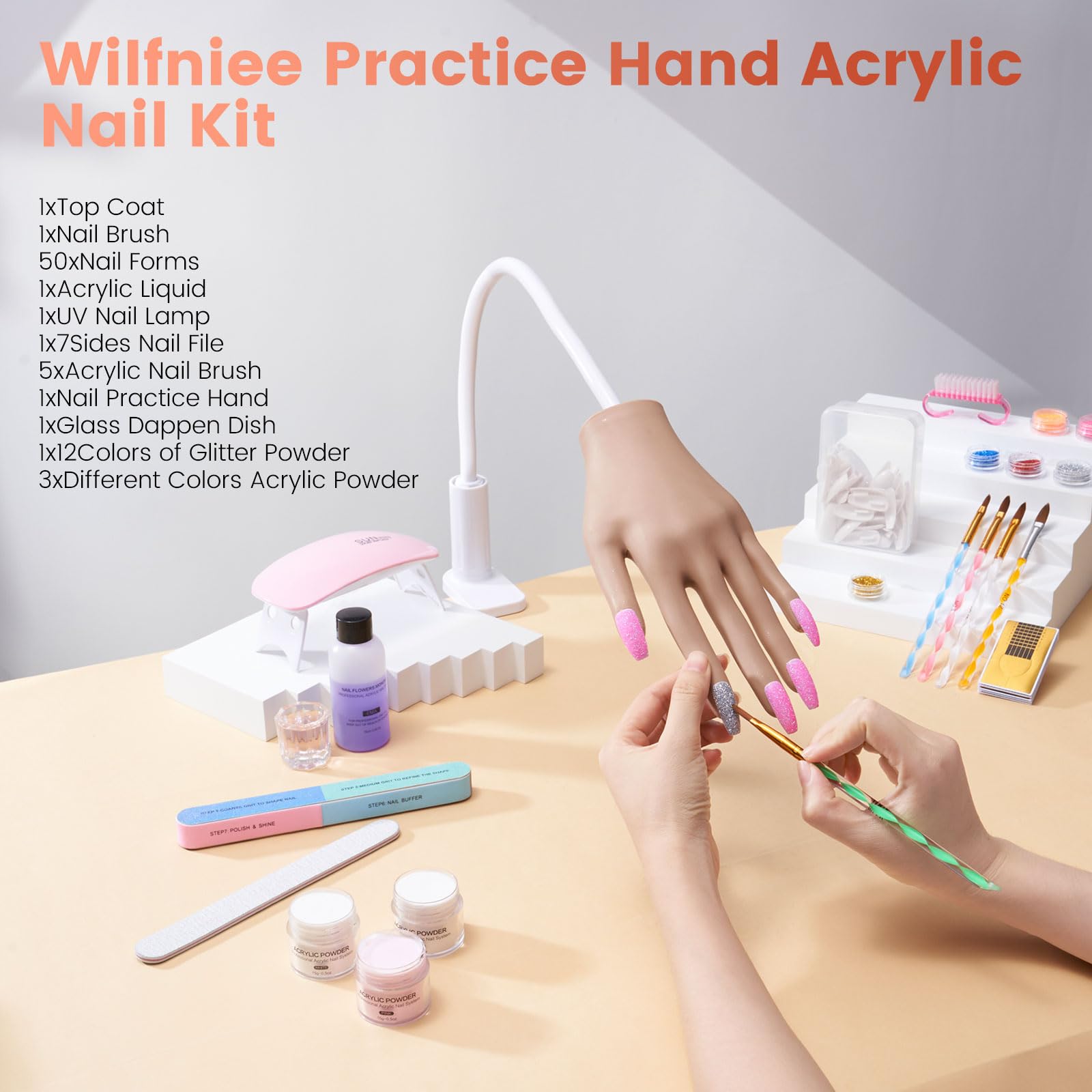 Wilfniee bendable fingers showing versatile angles for technique rehearsal