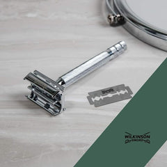 Packaging variation from Wilkinson Sword Classic DE blades showcases variety for different shipments