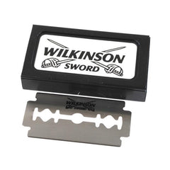 Wilkinson Sword Classic DE razorblades edge closeup shows sharp, consistent performance