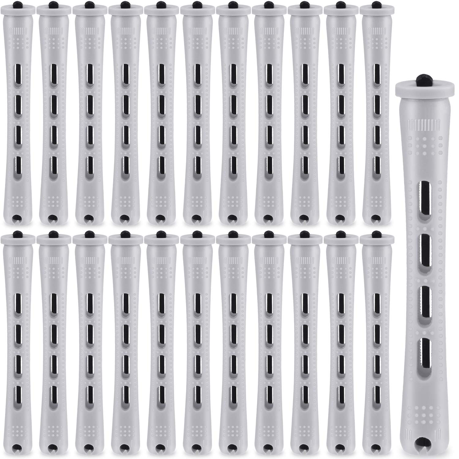 Willbond 60pcs perm rods gray pack enables versatile home curling options.