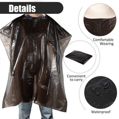 WILLBOND disposable salon cape waterproof material shields against dye and spills.