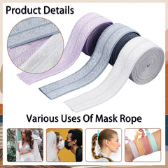 Willbond fold over elastic Morandi tones—two textures for shiny or matte crafts