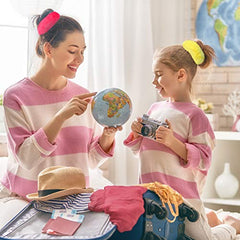 Willbond fuzzy scrunchies dark-grey pom-poms blend with outfits and cushion ponytails during errands.