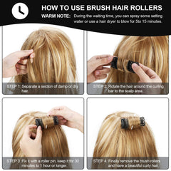 Willbond medium wire mesh rollers create soft, voluminous curls