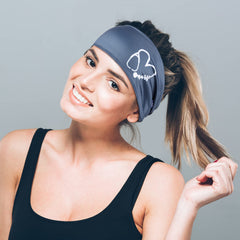 Willbond nursing headbands with buttons pattern 4 provide a convenient mask holding option.