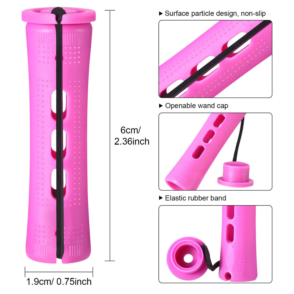 WILLBOND perm rods rubber-band detail shows secure grip for curls.