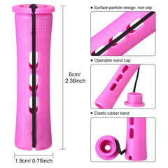 WILLBOND perm rods rubber-band detail shows secure grip for curls.