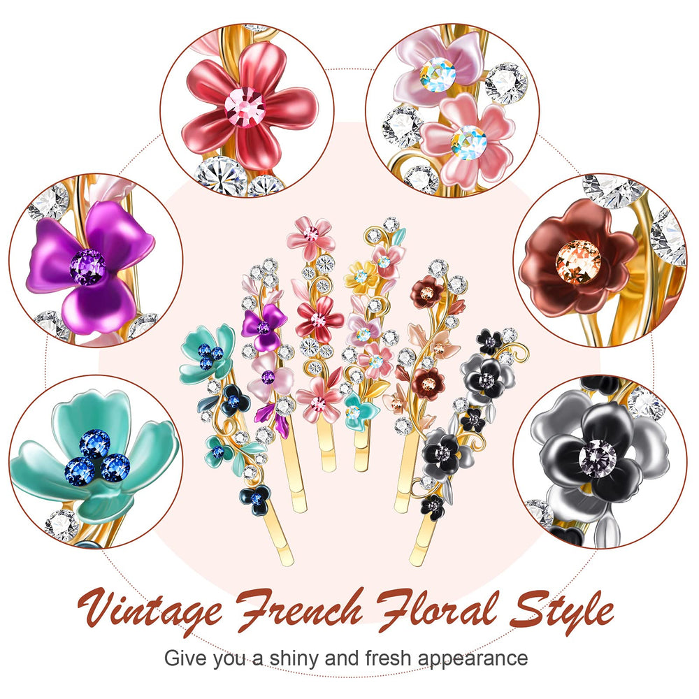 Willbond rhinestone decorative hairclip adds sparkle for events.