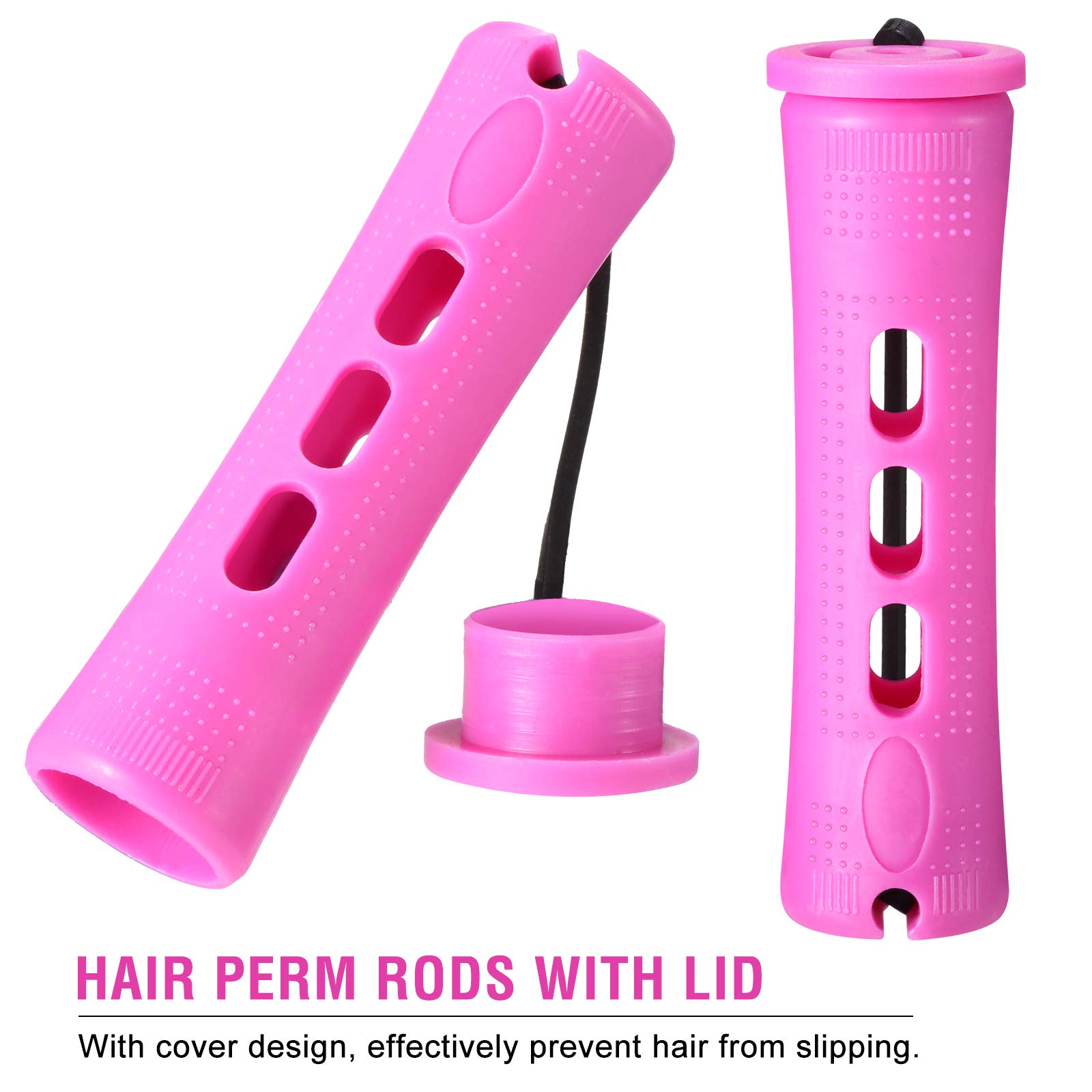WILLBOND short perm rods durable plastic built for repeated styling.