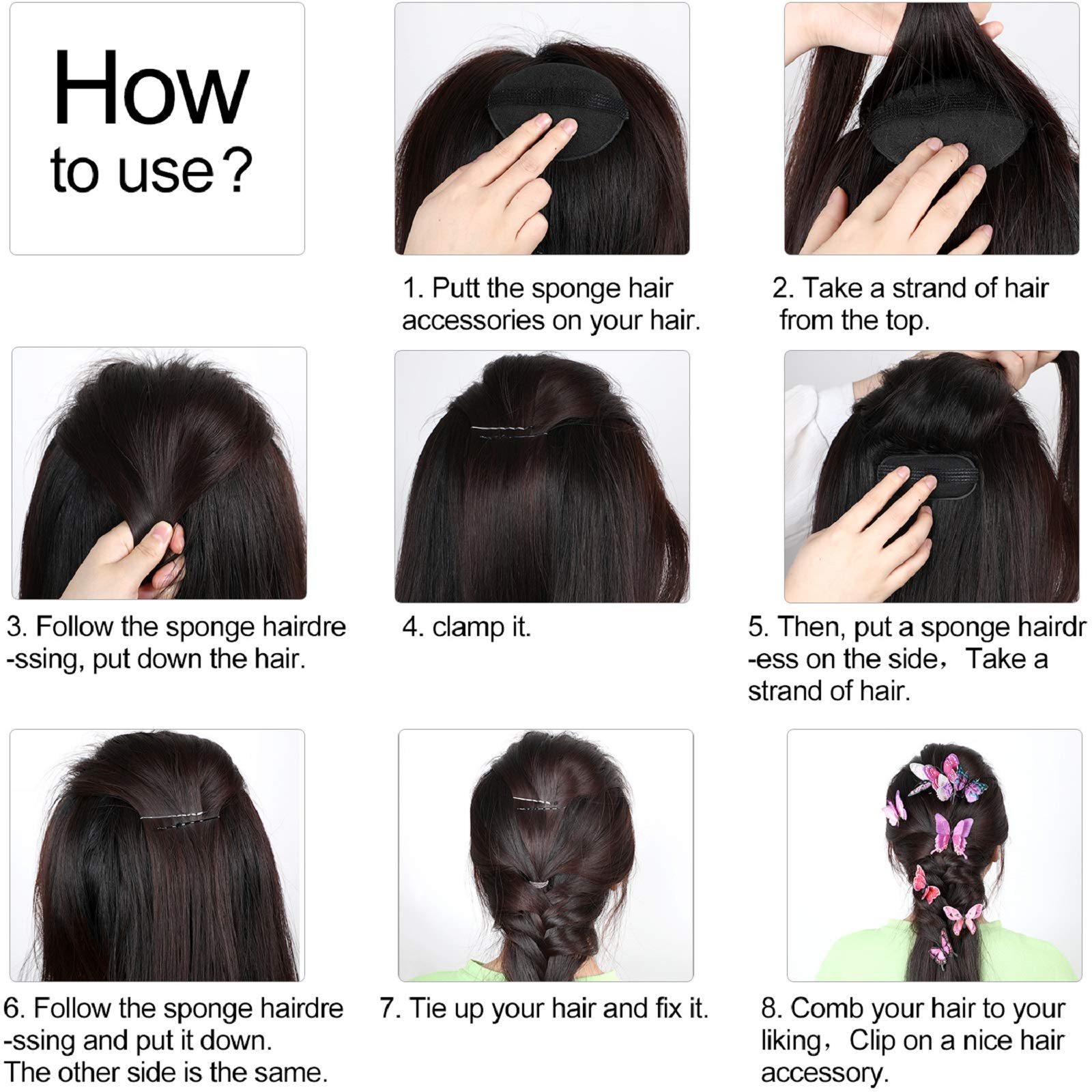 WILLBOND volume base various sizes image shows adaptable options for different hair types