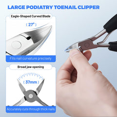 Willbuy 45-degree slanted nail trimmer—precise edging around corners.