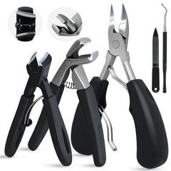 Willbuy heavy-duty toenail clippers with large blade for thick nails—clean, precise trims.