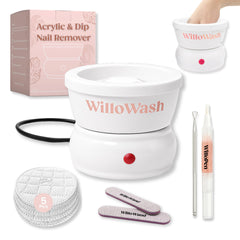 Saint Willo Willowash bowl with warming plate for at-home acrylic removal
