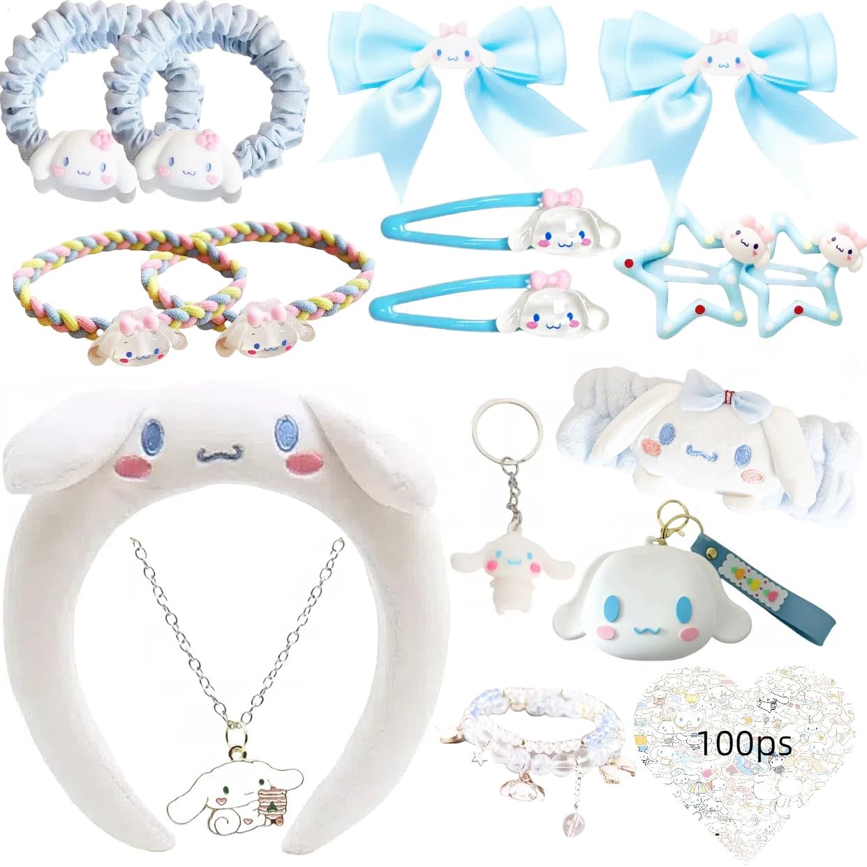 WINBBY blue kawaii headbands bundle for versatile daily outfits.