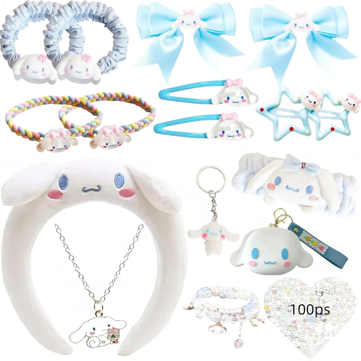 WINBBY blue kawaii headbands bundle for versatile daily outfits.