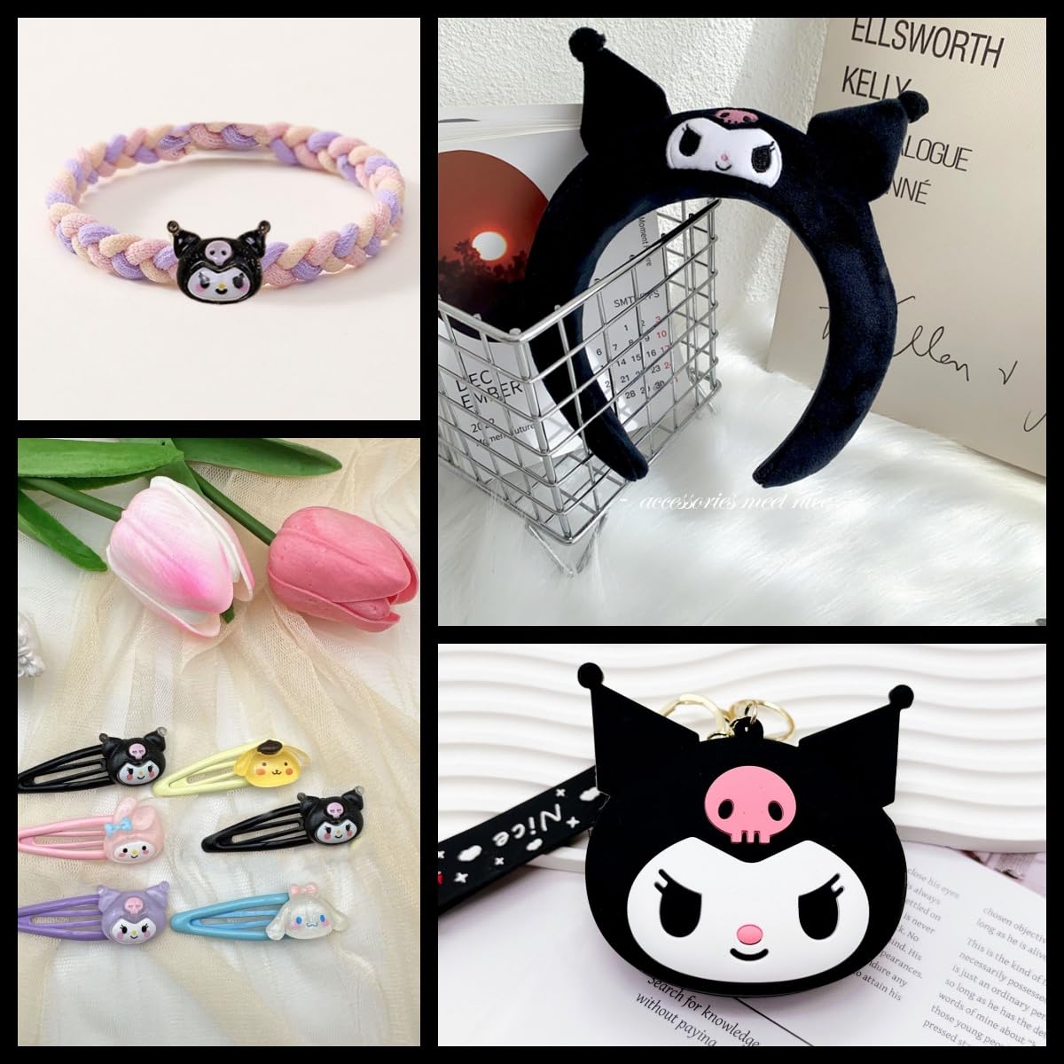 WINBBY plush headband and fluffy accents perfect for cozy, comfortable wear at home or events.