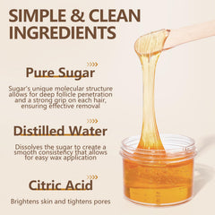 Wind in Hand sugar wax paste ready-to-use at room temperature for simple DIY waxing