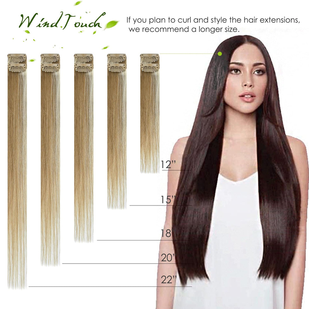 WindTouch extensions offer a natural look and comfortable wear for everyday style