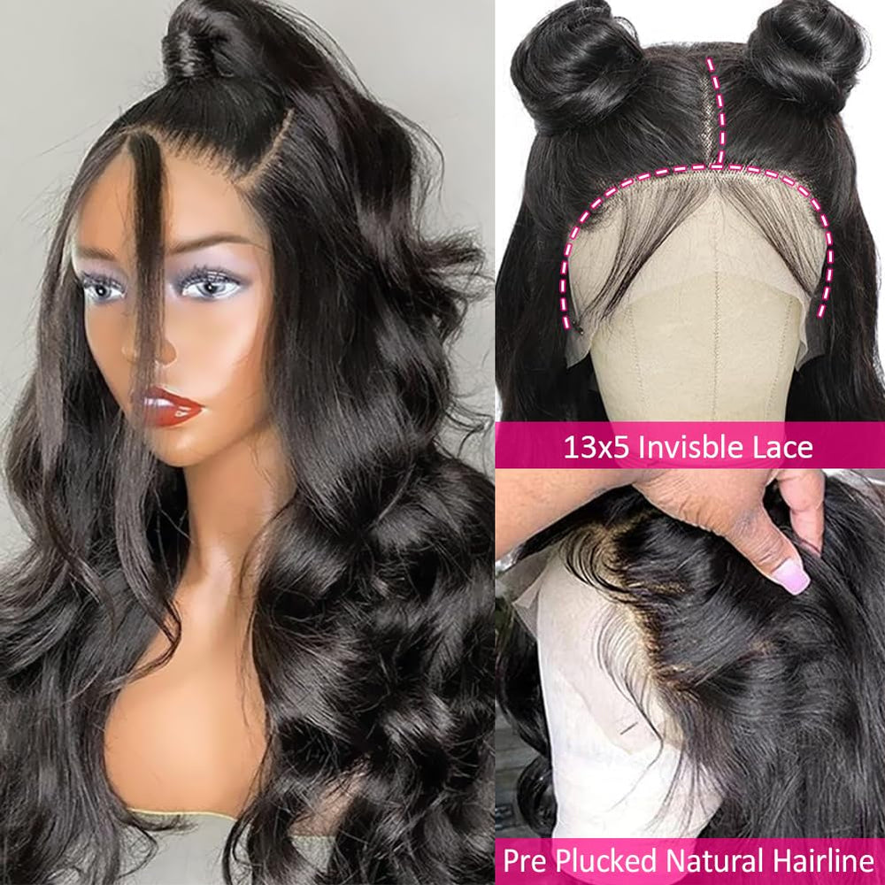 Wingirl 26-inch lace front wig close-up shows seamless lace detail for skin-melt