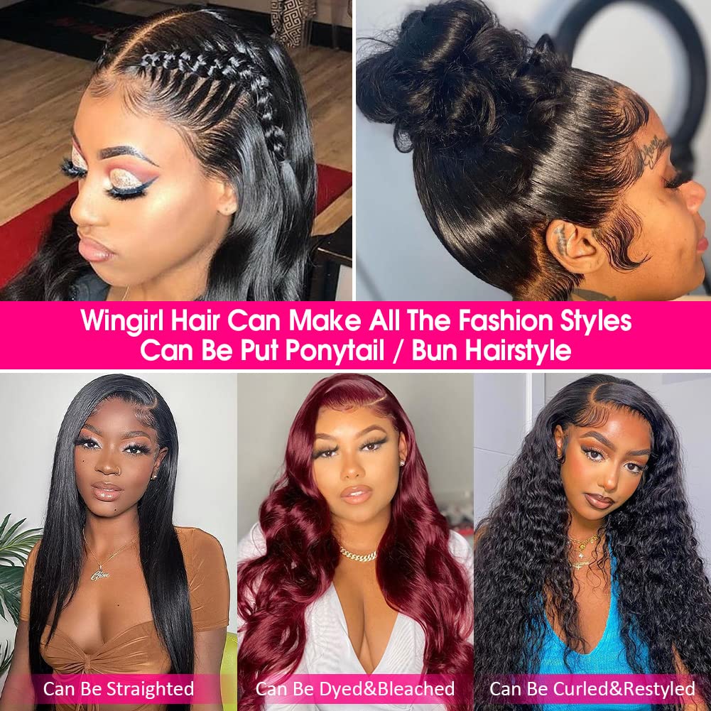 Wingirl lace front wig demonstrates heat-styling compatibility for straightening or curling