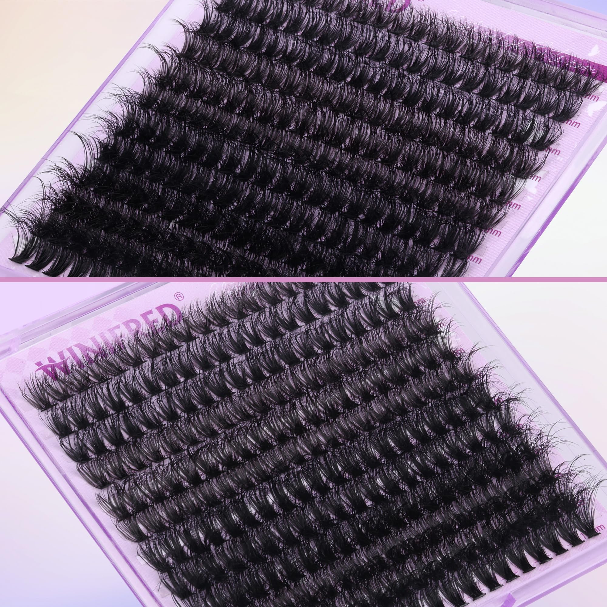 Winifred wispy mink-style lash extensions close-up highlighting soft texture.