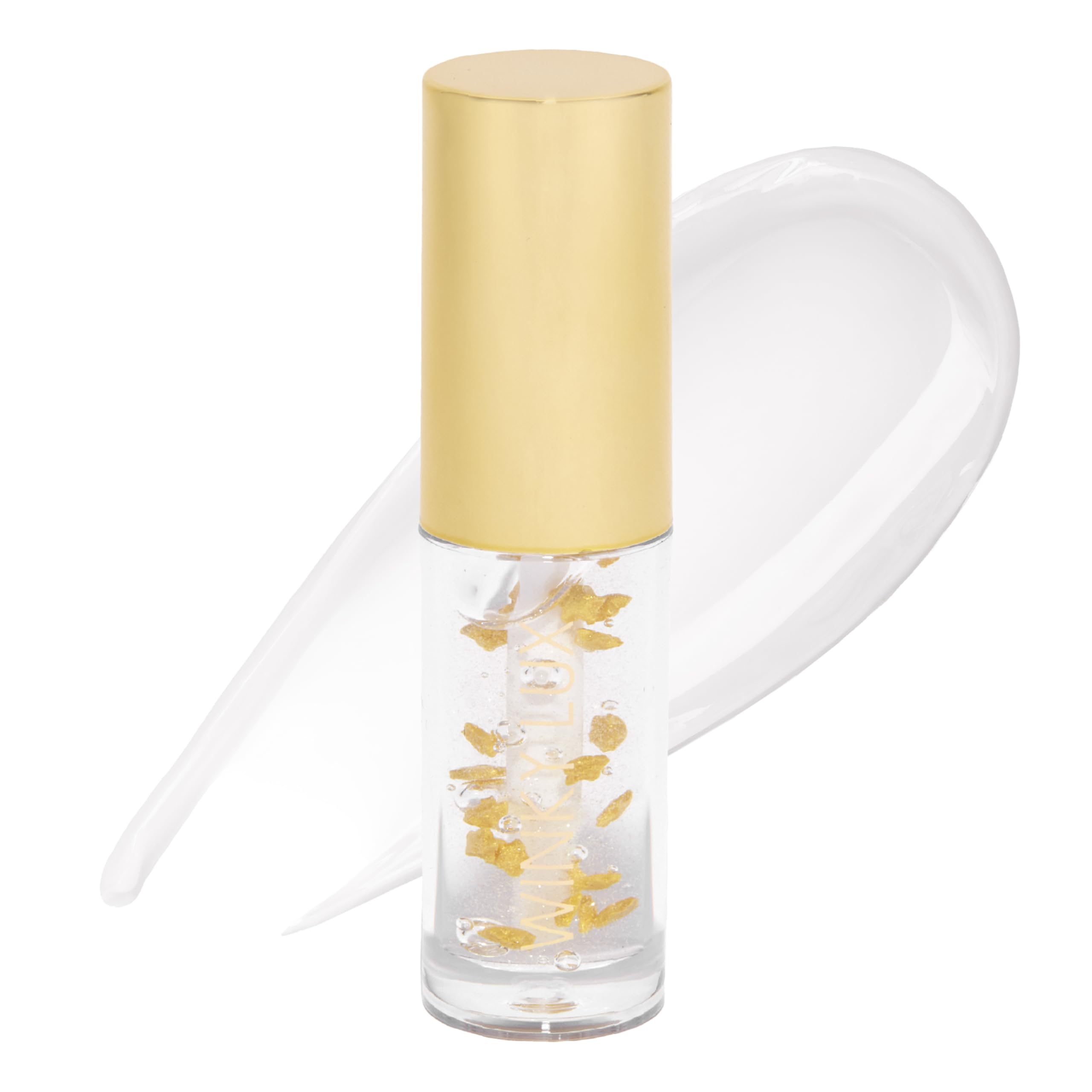 Winky Lux In The Stars Lip Oil tube swirl delivers silky shine and hydration.