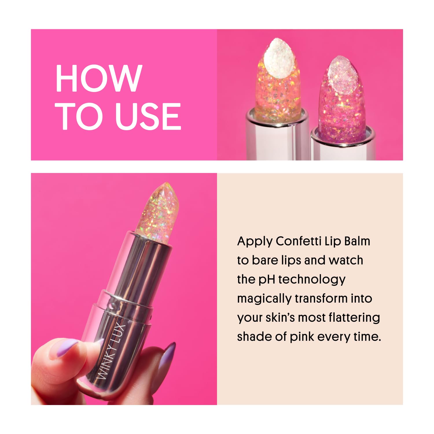 Winky Lux jojoba oil hydration closeup highlights nourishing lip moisture.