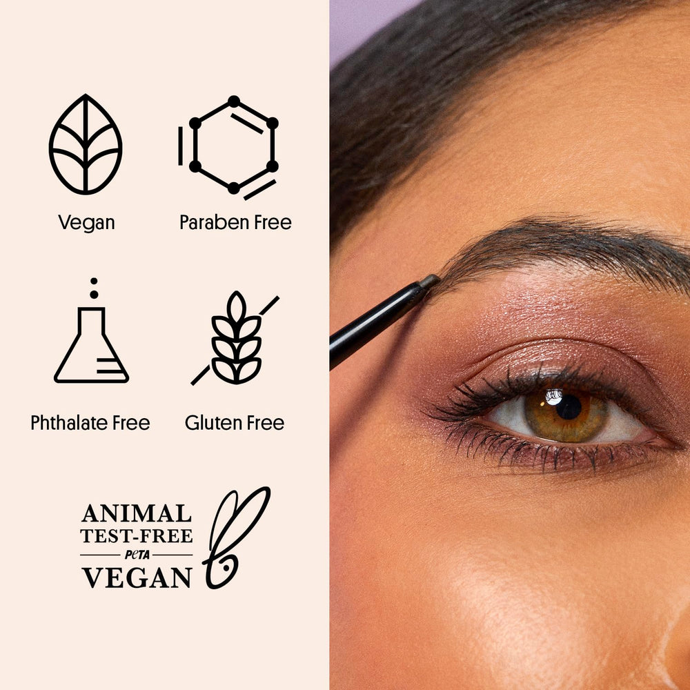 Winky Lux Uni-Brow pencil clean beauty ethics emphasize cruelty-free, vegan, plastic-neutral approach