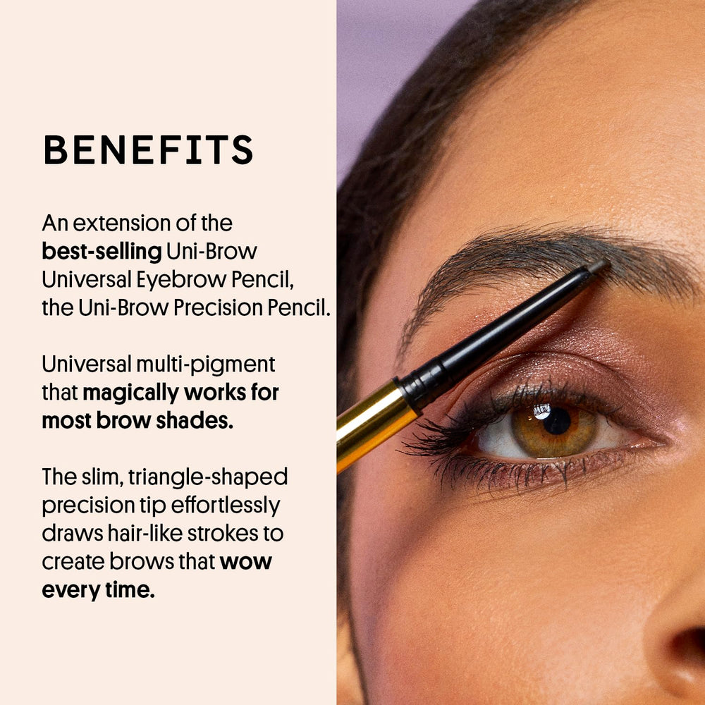 Winky Lux Uni-Brow spoolie in action showing effortless blending for natural feathered arches