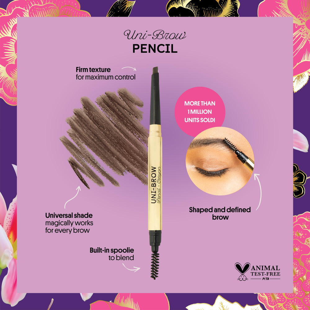 Winky Lux Uni-Brow Pencil spoolie blending brows for natural finish