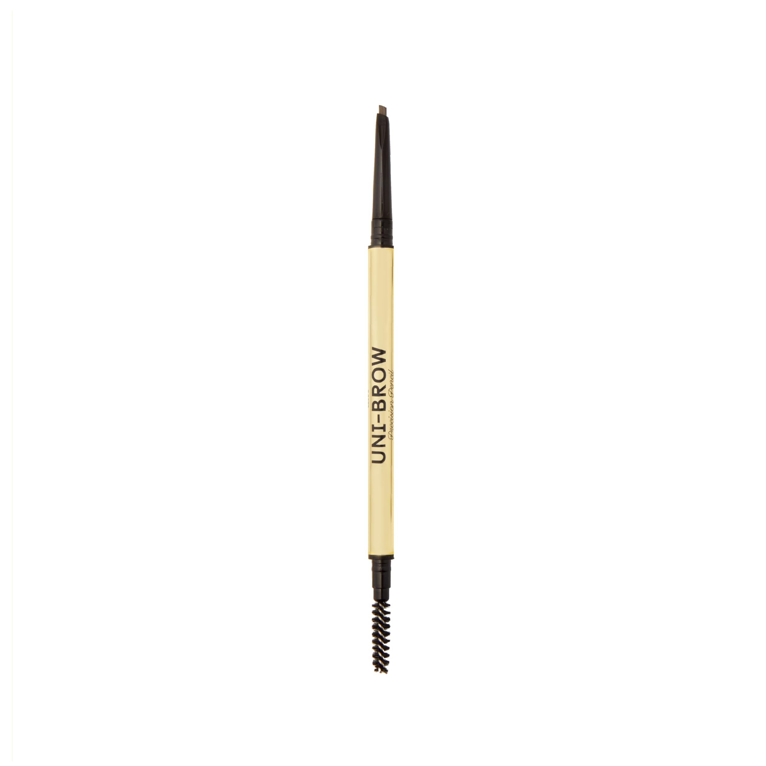 Winky Lux Uni-Brow pencil close-up showing universal shade swatch for natural brow fill, realistic results