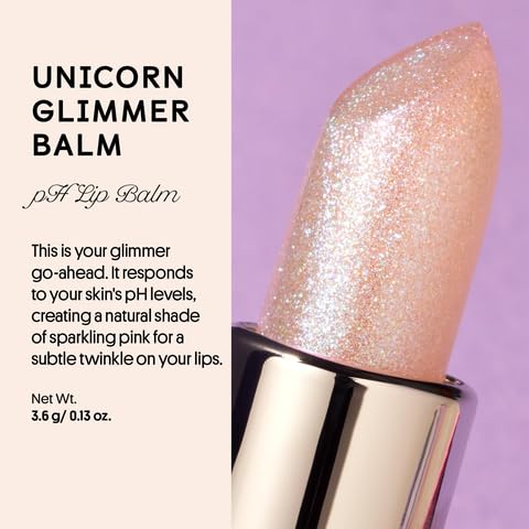 Winky Lux Rose Glimmer Balm application swatch reveals natural pink tint.