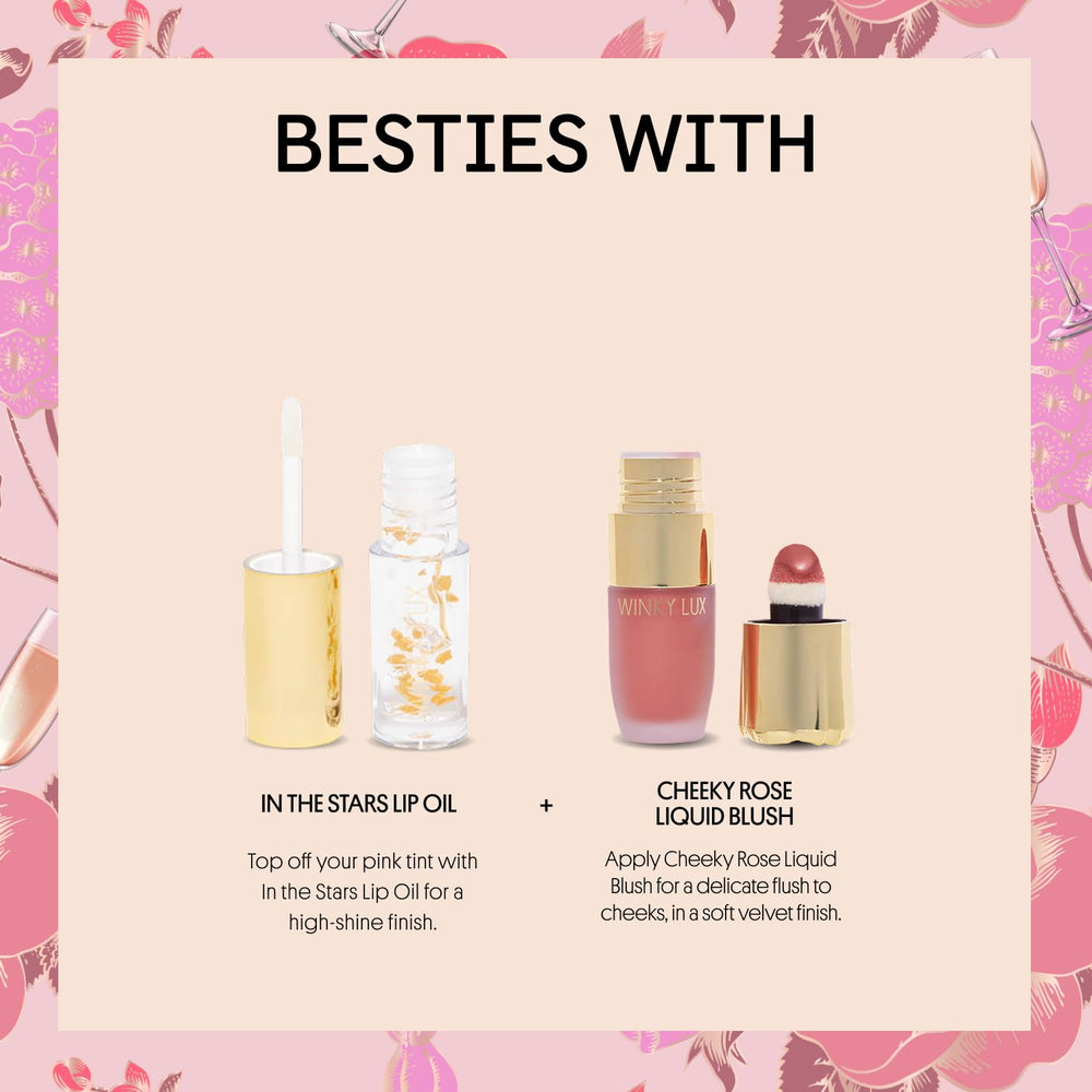 Winky Lux Rose Glimmer Balm clean ingredients emphasize vegan, sulfate-free, and plastic-neutral values.