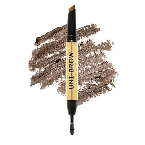 Winky Lux Uni Brow Polishing Wax tube close-up with universal shade swatch for all brows