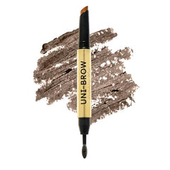 Winky Lux Uni Brow Polishing Wax tube close-up with universal shade swatch for all brows