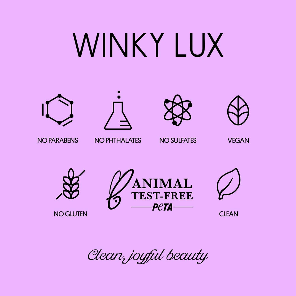 Winky Lux Uni Brow Polishing Wax includes green tea extract for a refreshing brow feel