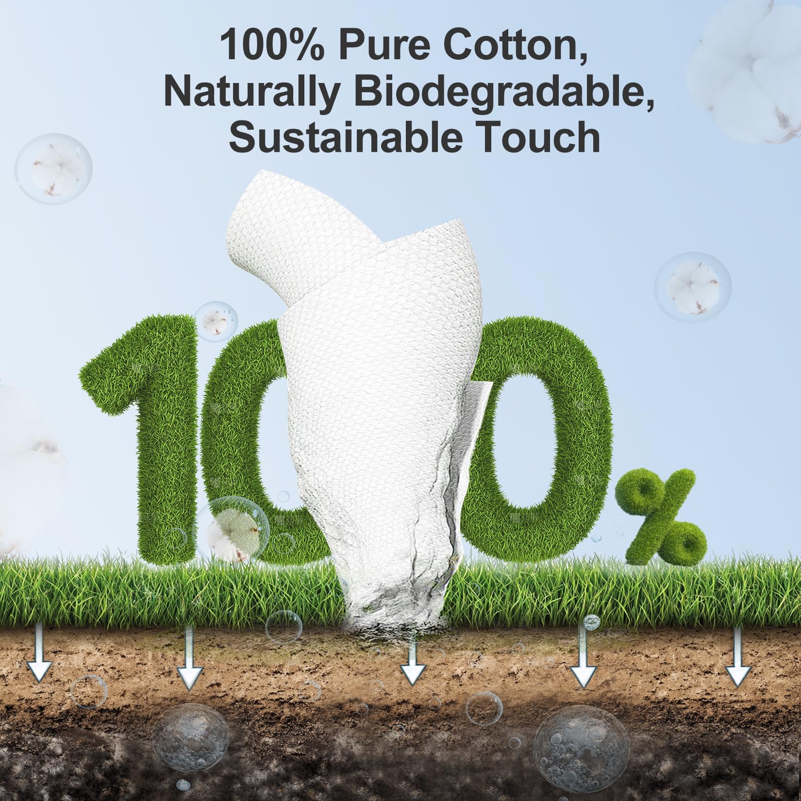 Winner Face Towels disposable towelettes close-up shows convenient hygienic option