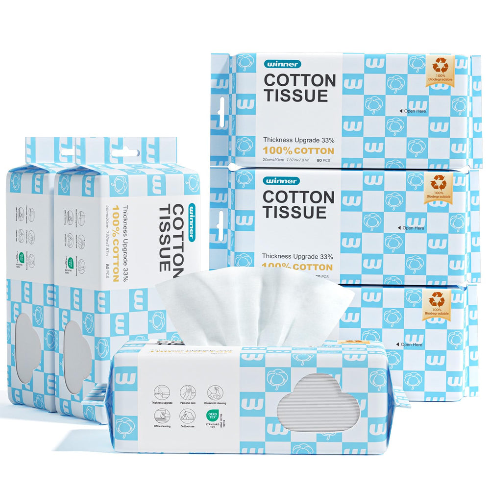 Winner soft face towels with upgraded thickness for a gentler, cushiony cleanse