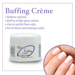 Winning Nails Buffing Cream application demonstrates gentle moisturization for cuticles.