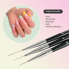 Winstonia Striping Brush medium-length cap for mid-size stripes and details.