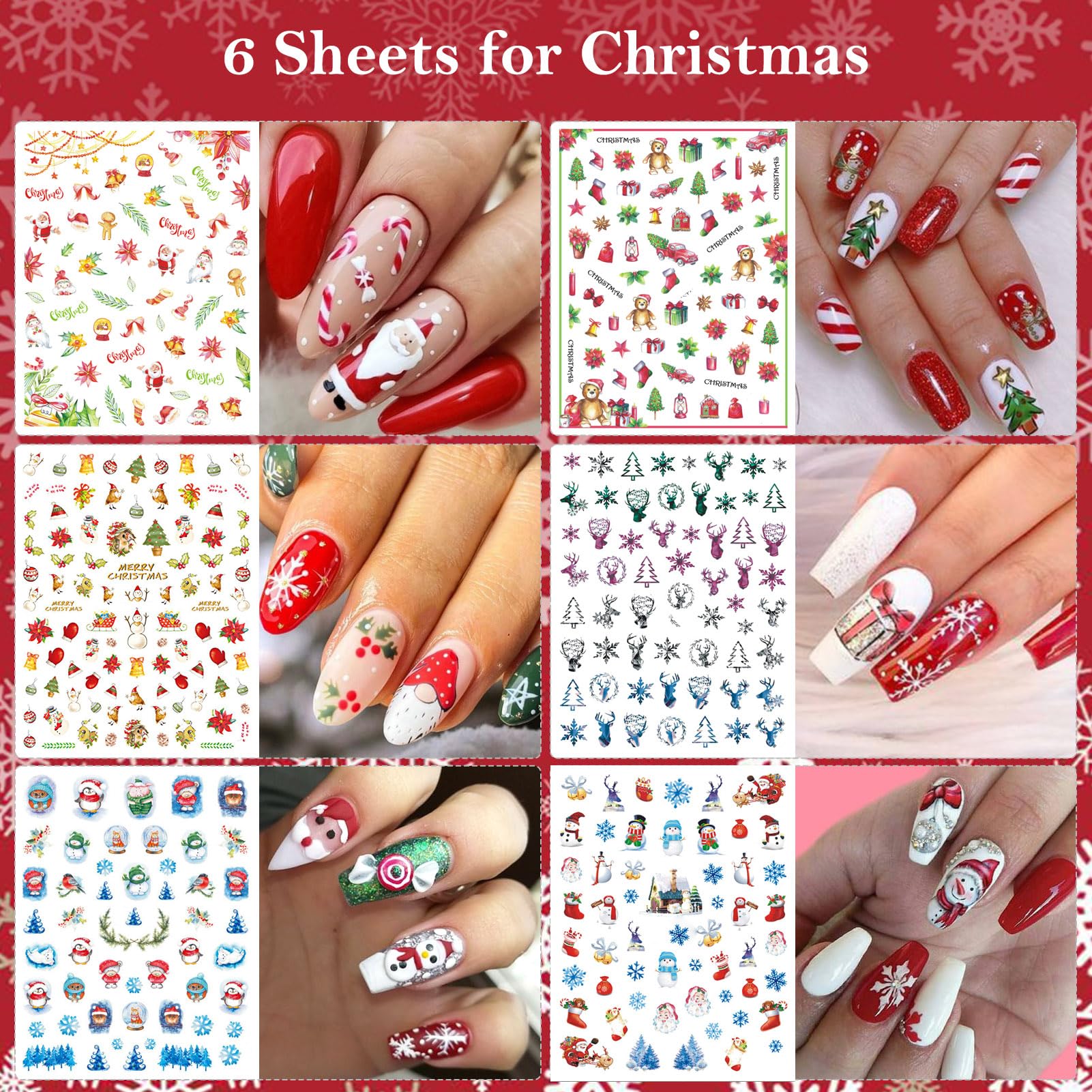 Winthrop nail stickers variety patterns highlight versatile holiday designs for DIY manicures.