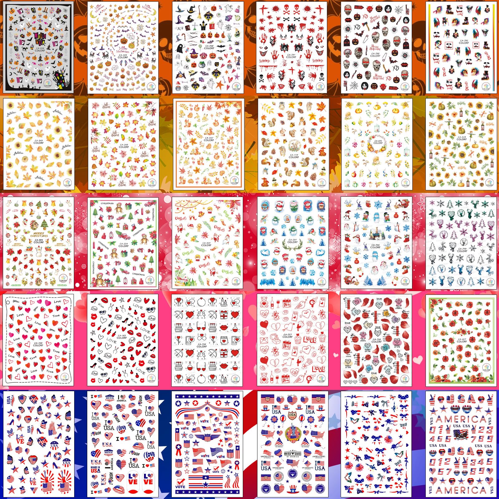 Winthrop nail stickers versatile use for phones and scrapbooks adds decor.