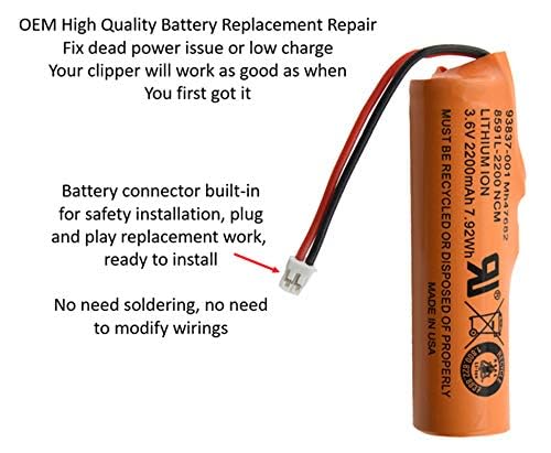 WirelessFinest ready-to-use clipper after battery replacement for smooth performance