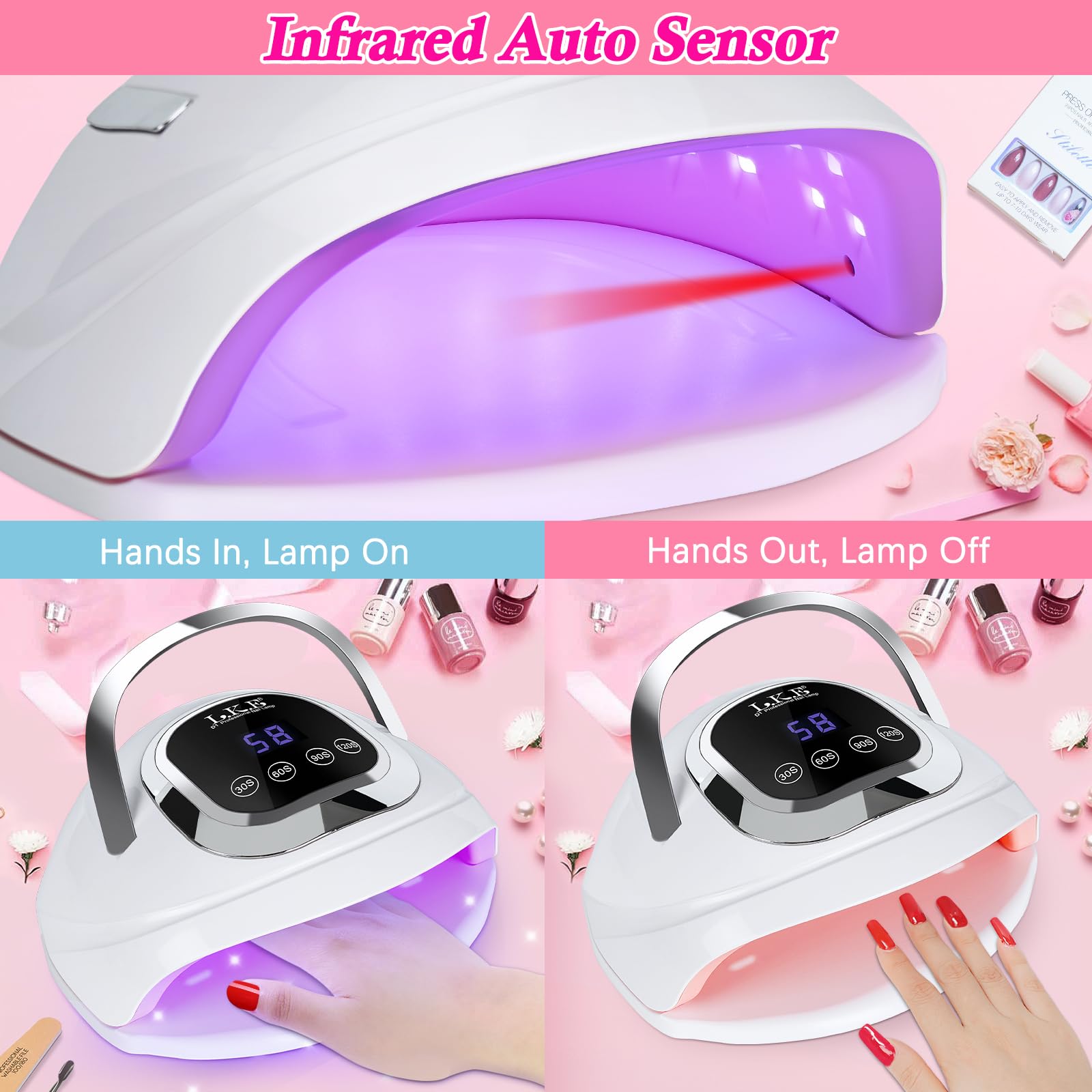 Wisdompark sensor infrarrojo automático al colocar la mano.
