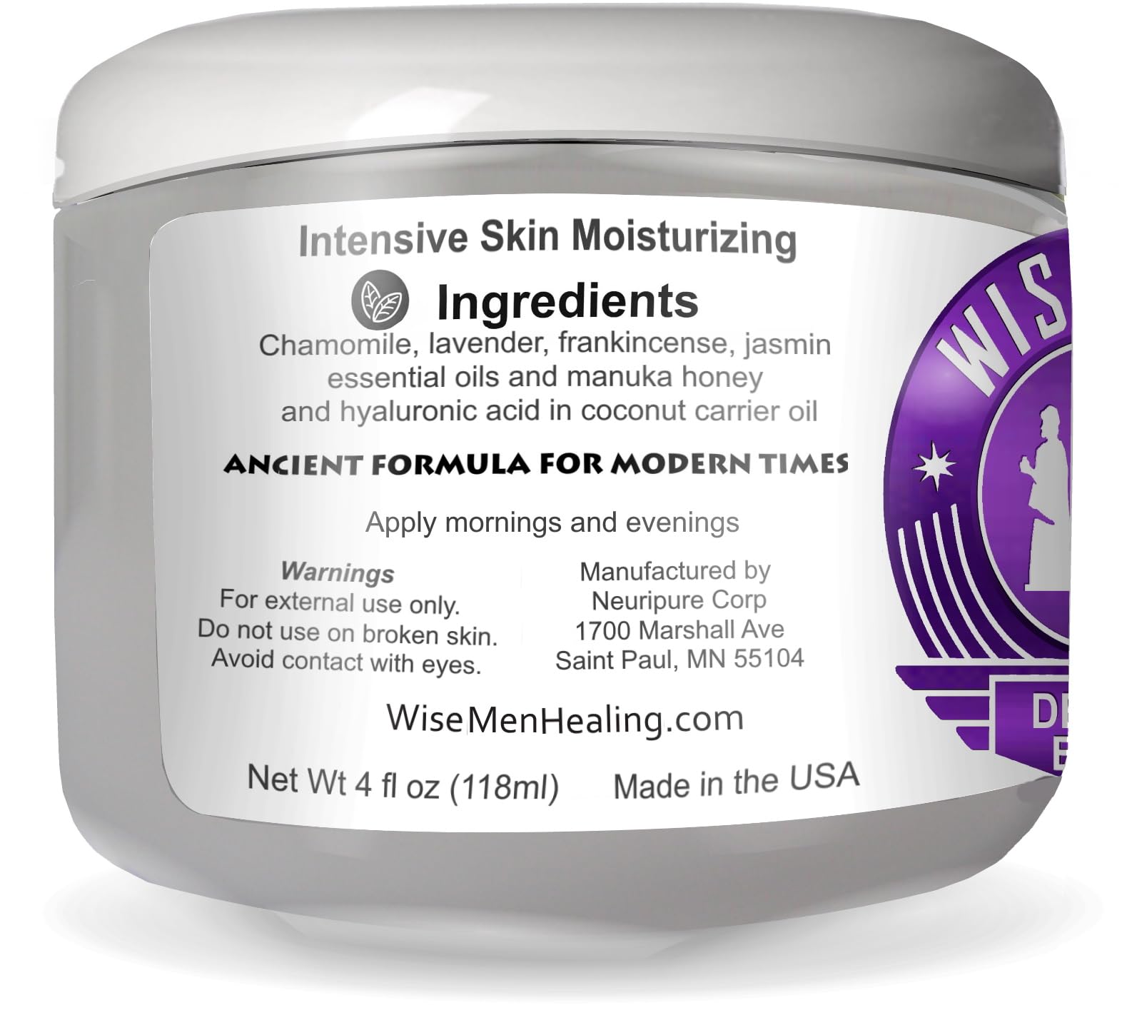 Wise Men Derma Relief Balm: textura suave que se absorbe rápido para piel
