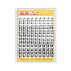 WiWiLINK Freya wispy lash clusters 8-18mm for dramatic, natural-looking eye enhancement.