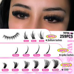wiwoseo 100d russian-volume lash clusters provide bold density without salon visits.