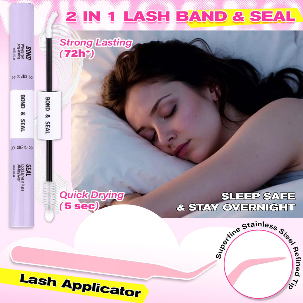 Wiwoseo DIY at-home lash extensions application guidance