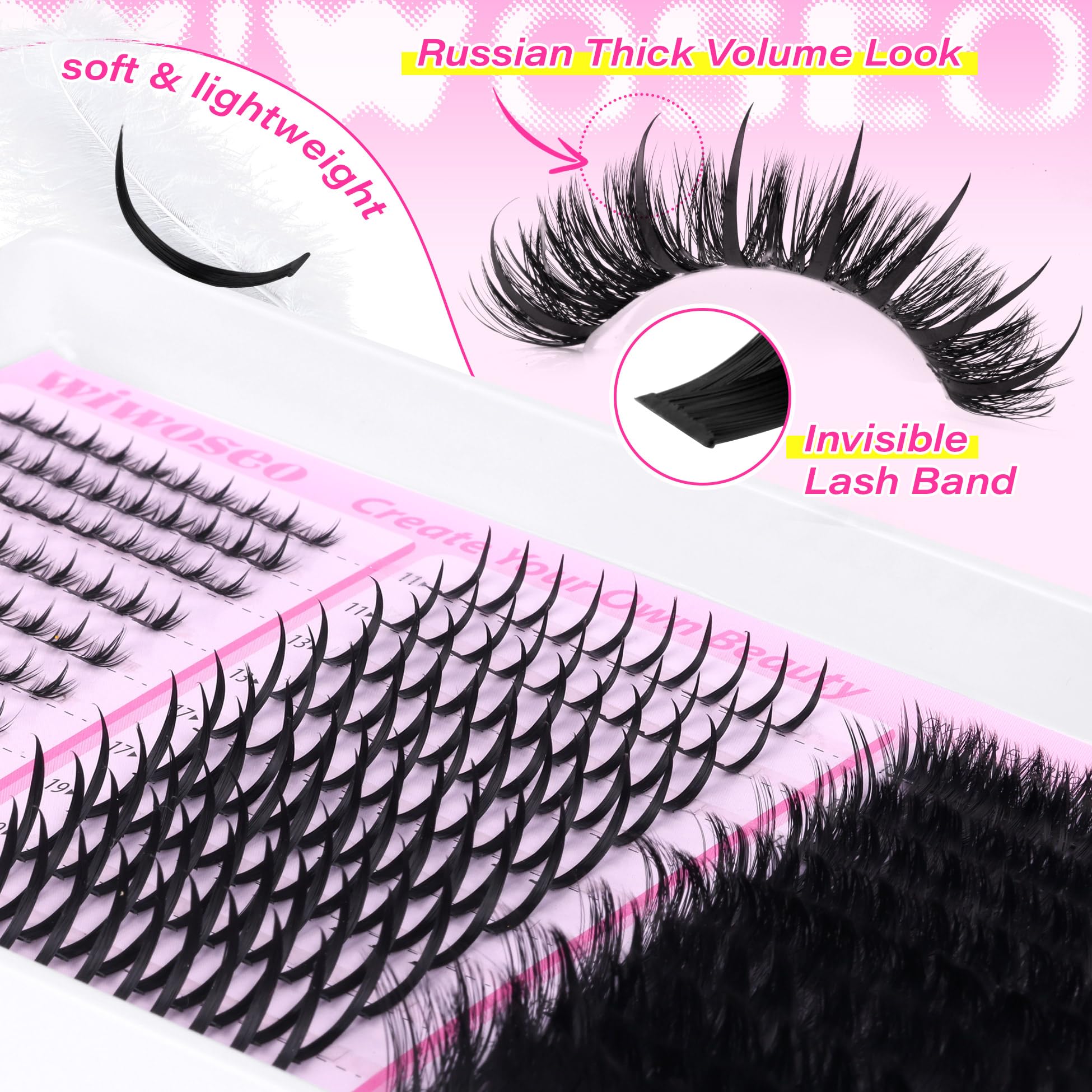 wiwoseo waterproof lash bond ensures long-lasting, tidy results.