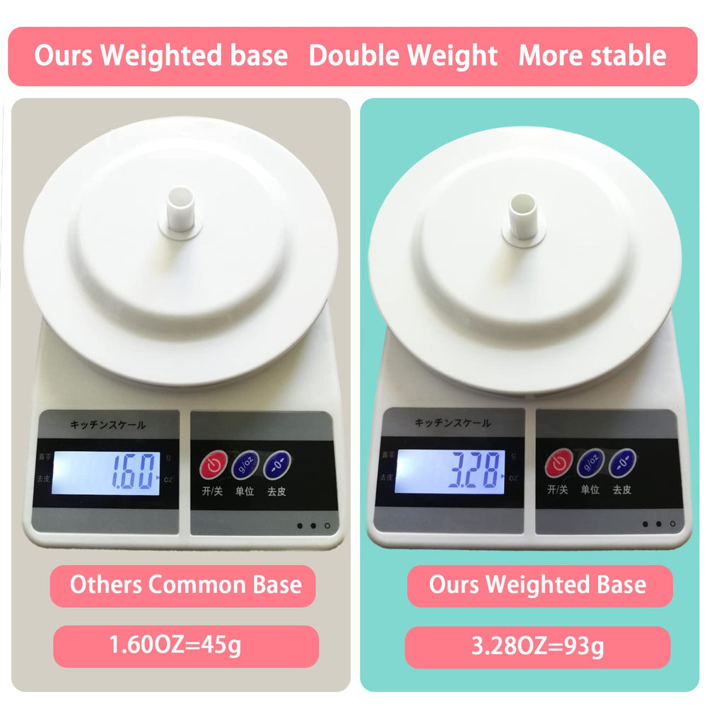 WiZiWi wig stand polypropylene base is durable and lightweight for everyday use.